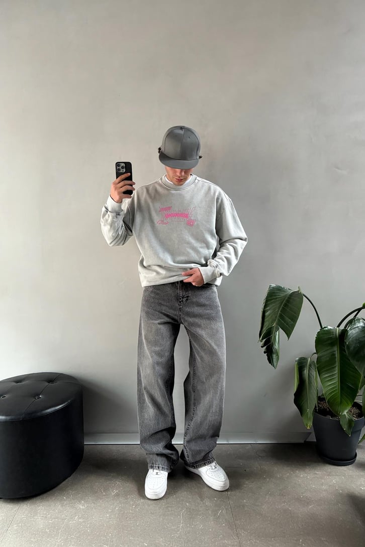 Future Universe Baskılı Sweatshirt