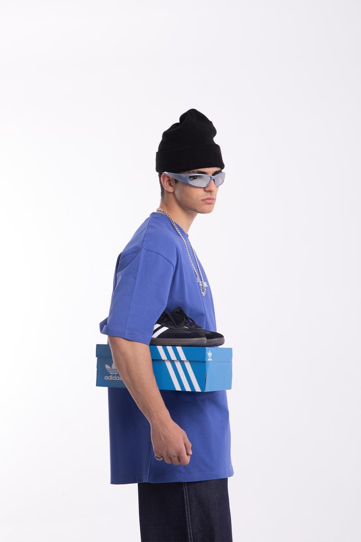 Futuristic Sırt Baskılı Oversize Tshirt