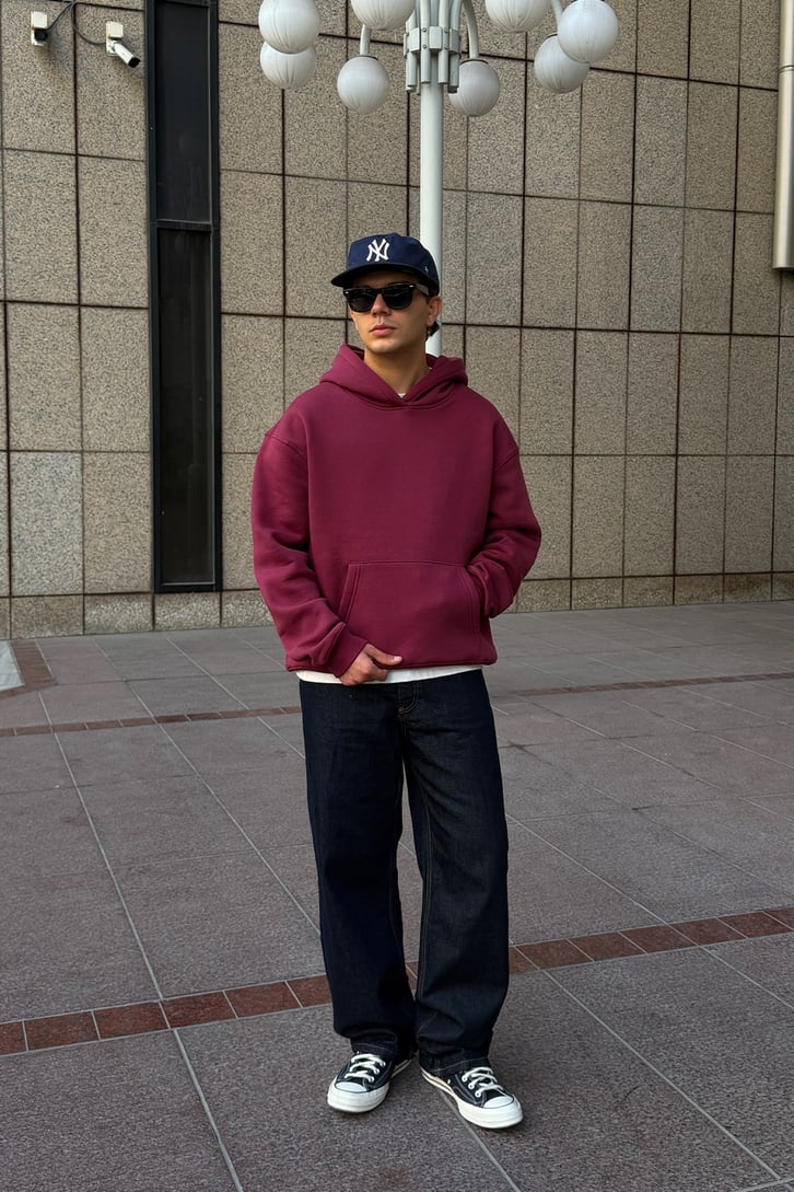 FW Star Cool Puff Relax Fit Hoodie