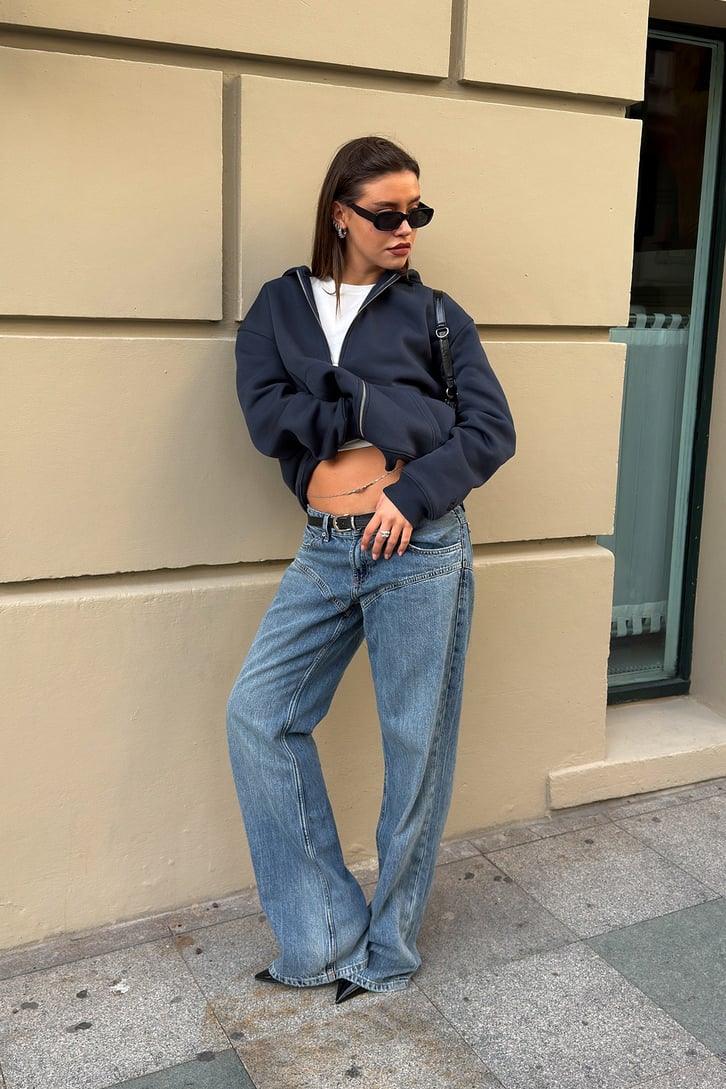 FW Star Relax Fit Zip Hoodie