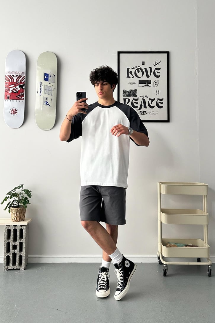 Gabardin Kumaş Basic Şort
