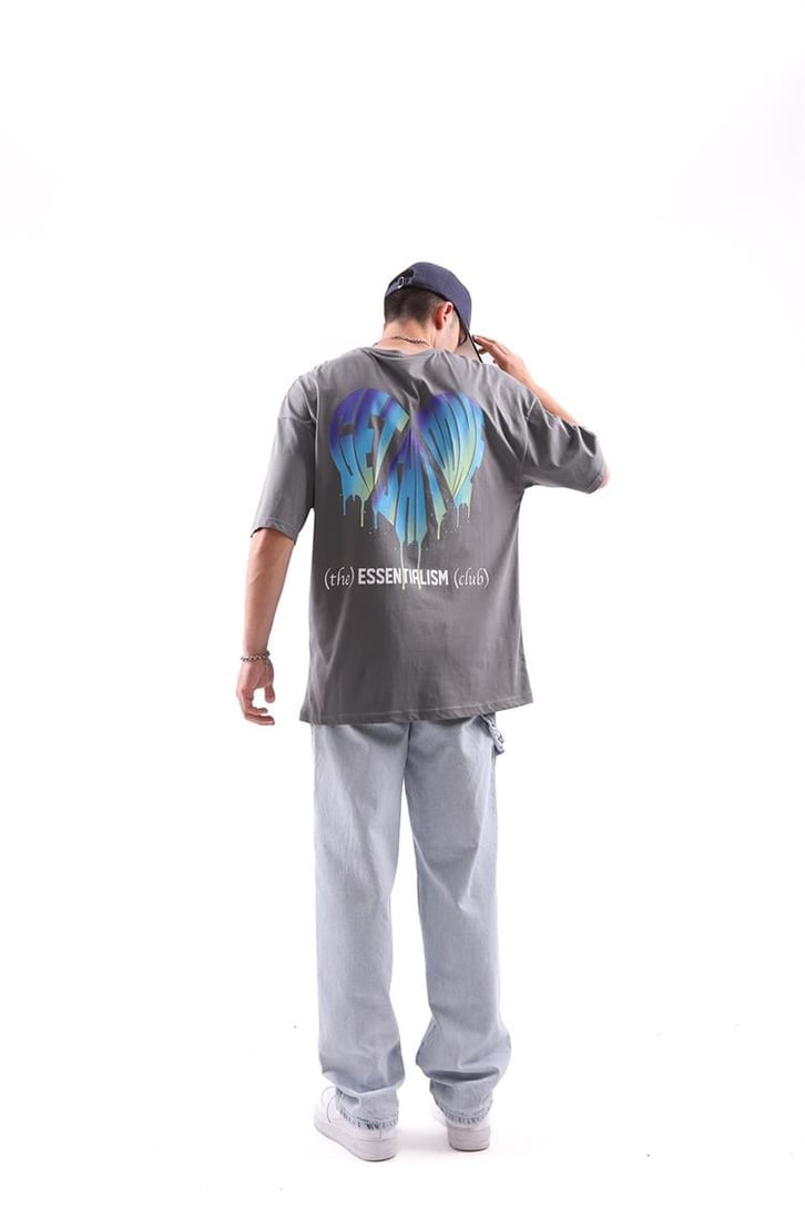 Get Shit Done Baskılı Oversize Tshirt