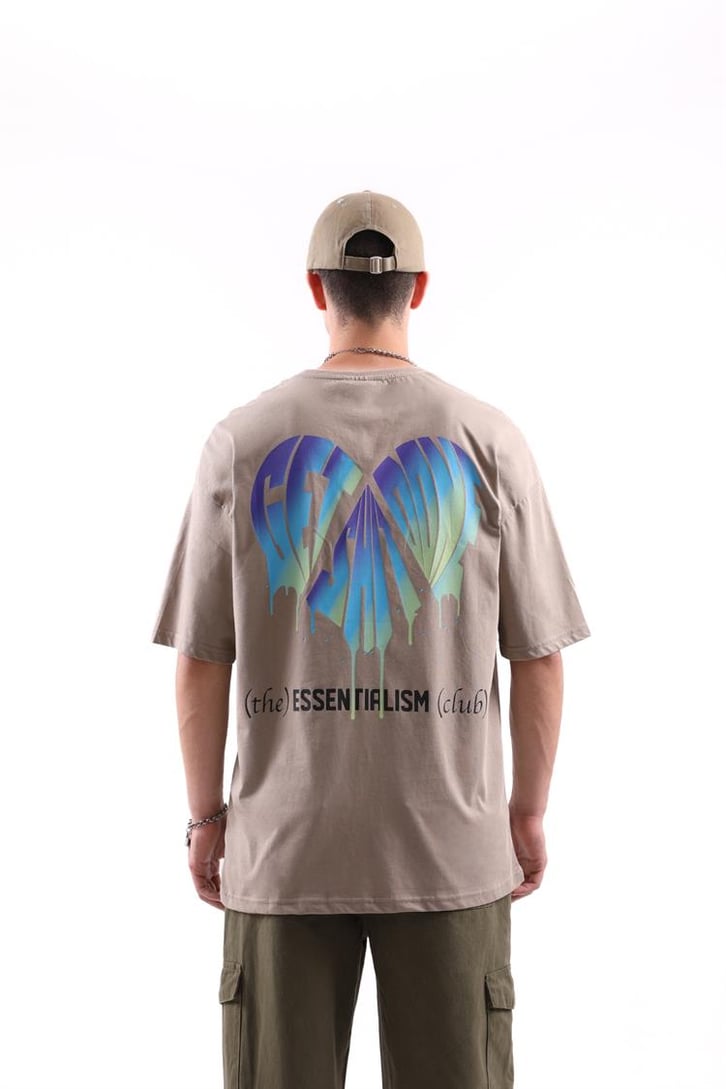 Get Shit Done Baskılı Oversize Tshirt