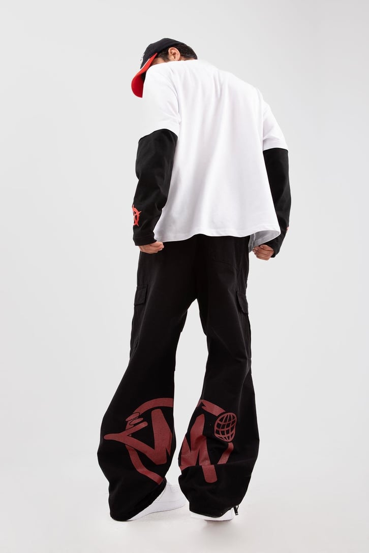 Ghost Girl Baskılı Beyaz Long Sleeve Tişört