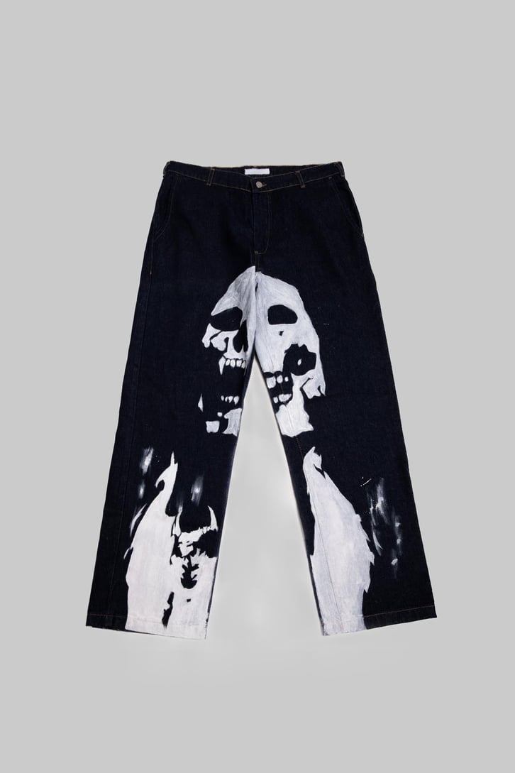 Ghost Painted Custom Pants