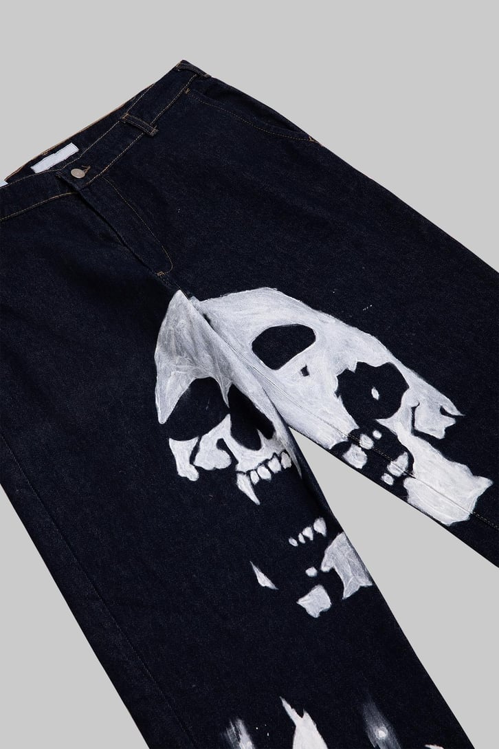 Ghost Painted Custom Pants
