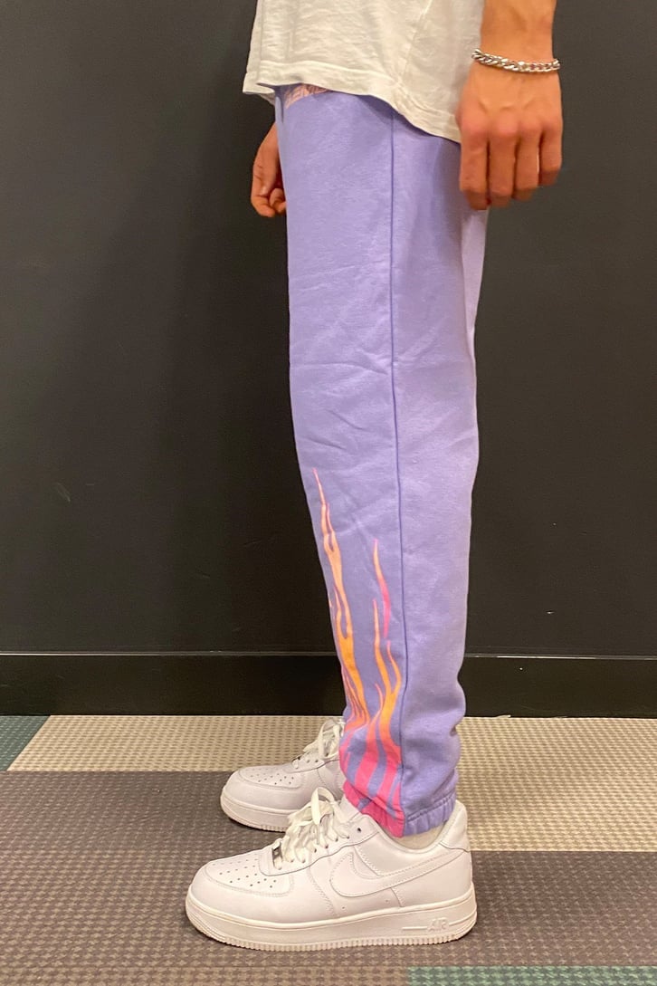 Go Faster Flame Printed Oversize Sweatpant