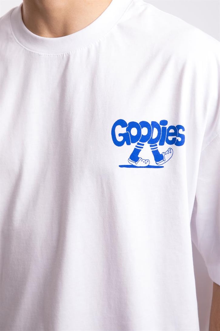 Goodies Baskılı Beyaz Oversize Tshirt