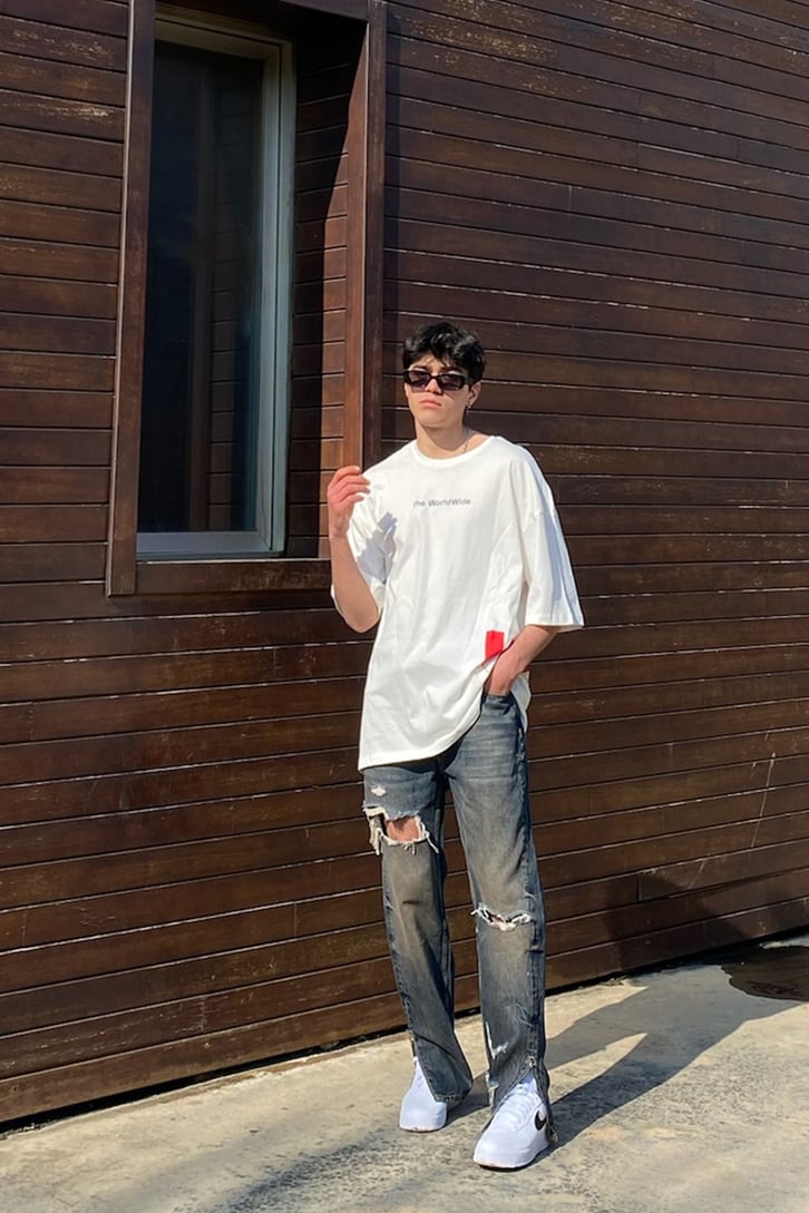 Graffiti Paint Oversize Printed Tee