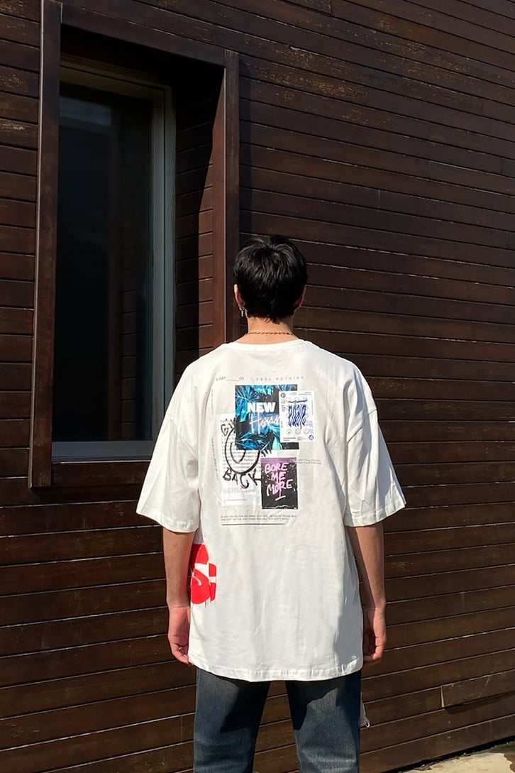 Graffiti Paint Oversize Printed Tee