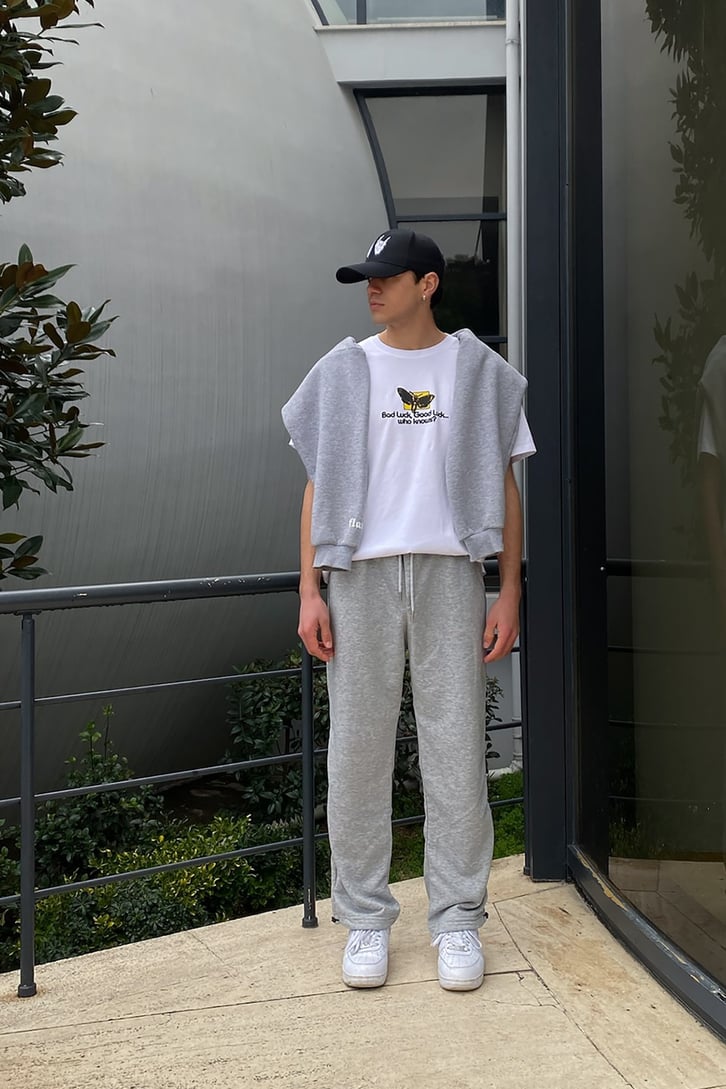Grimelanj Ayarlanabilir Paça Oversize Sweatpant