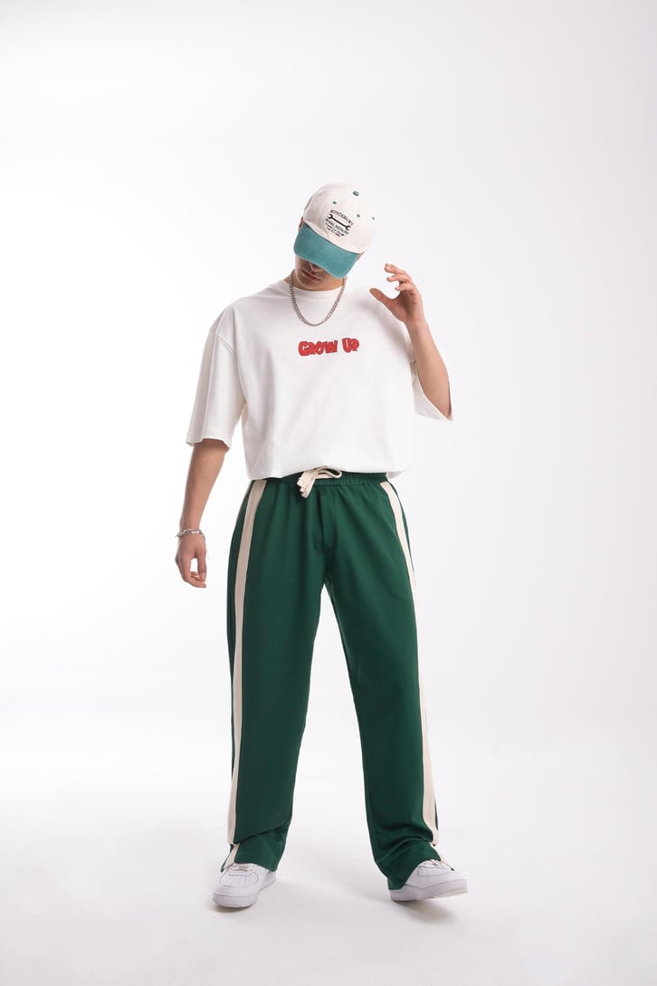Grow Up Sırt Baskılı Oversize Tshirt