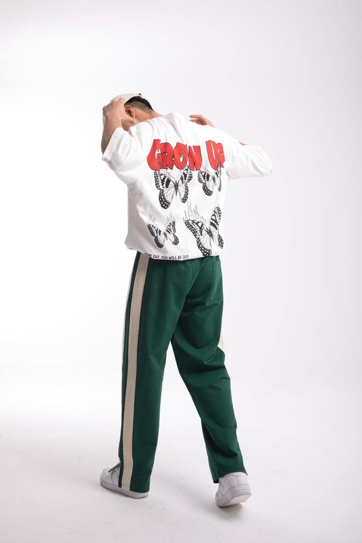 Grow Up Sırt Baskılı Oversize Tshirt