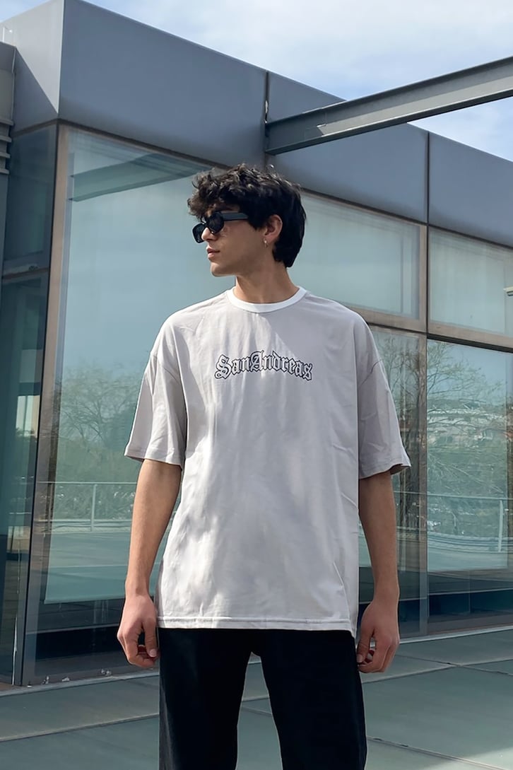 GTA San Andreas Baskılı Oversize Tshirt