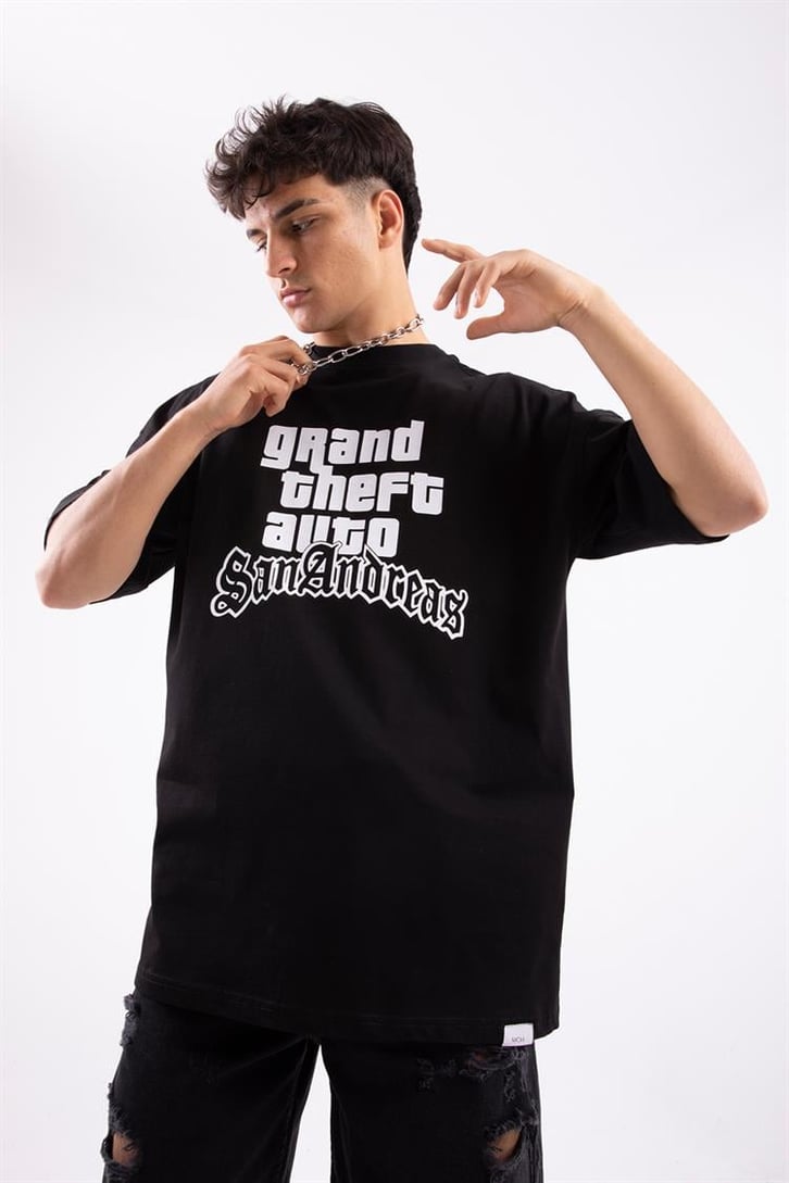Gta San Andreas Baskılı Oversize Tshirt