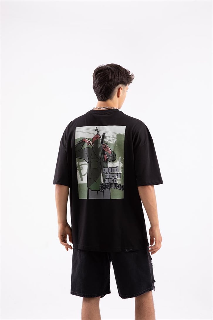 Gta San Andreas Baskılı Oversize Tshirt