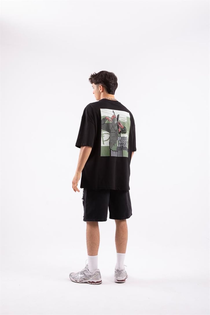 Gta San Andreas Baskılı Oversize Tshirt