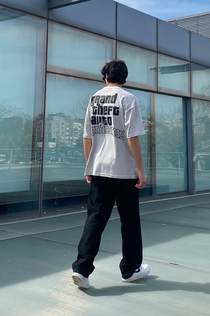 GTA San Andreas Baskılı Oversize Tshirt