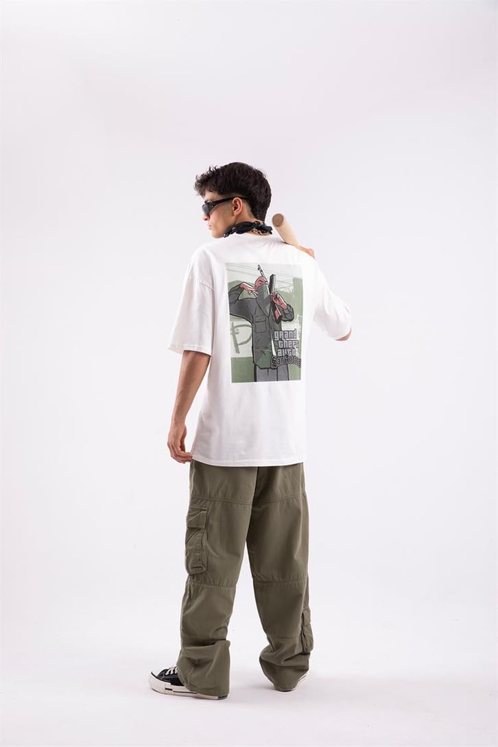 Gta San Andreas Baskılı Oversize Tshirt