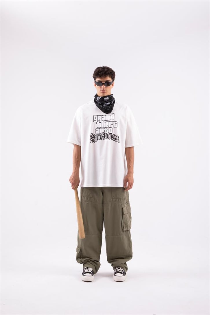 Gta San Andreas Baskılı Oversize Tshirt