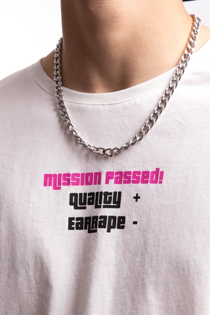 Gta Vicecity Baskılı Ekru Oversize Tişört