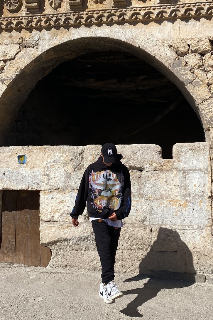 GÜL BASKILI OVERSIZE EŞOFMAN TAKIMI