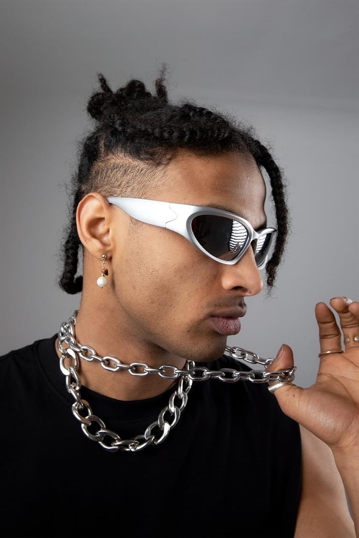Gunmetal Gri Metalik Unisex Gözlük