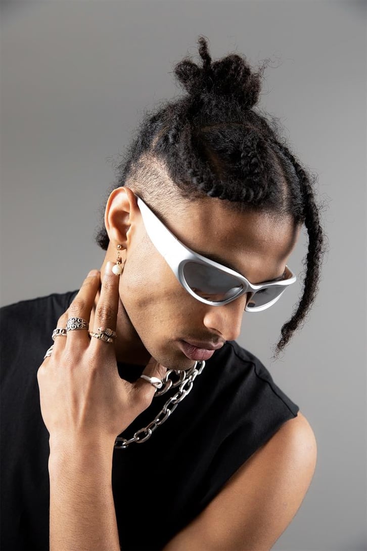 Gunmetal Gri Metalik Unisex Gözlük