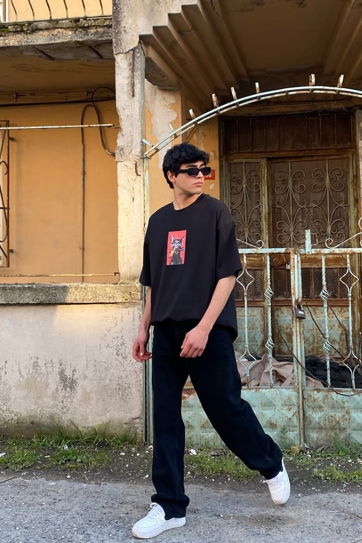 Guns Guard Oversize  Tshirt
