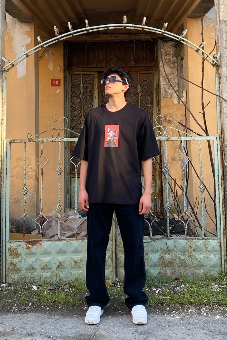 Guns Guard Oversize  Tshirt