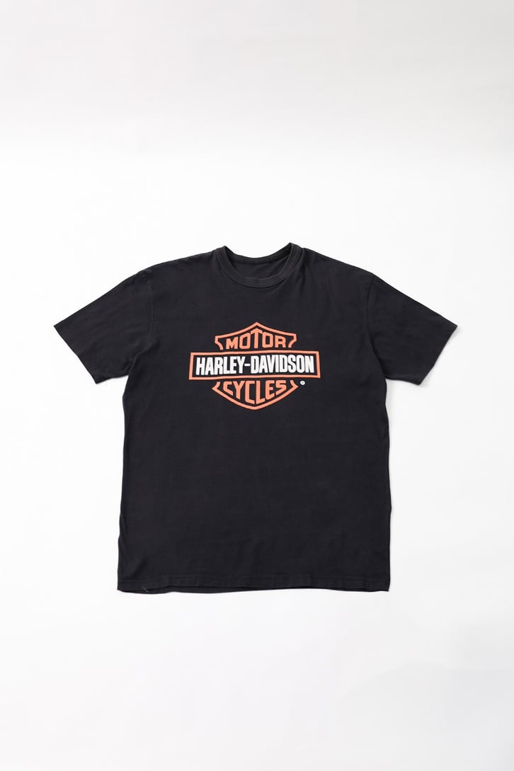 H.D. Baskılı Siyah Oversize Tshirt