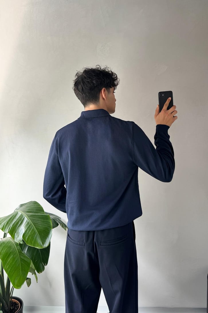 Half Zip Oversize Sweatshirt