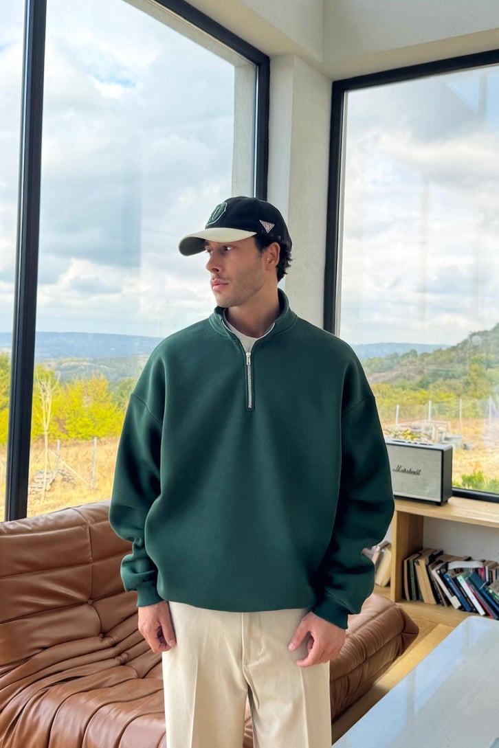 Half Zip Sweatshirt