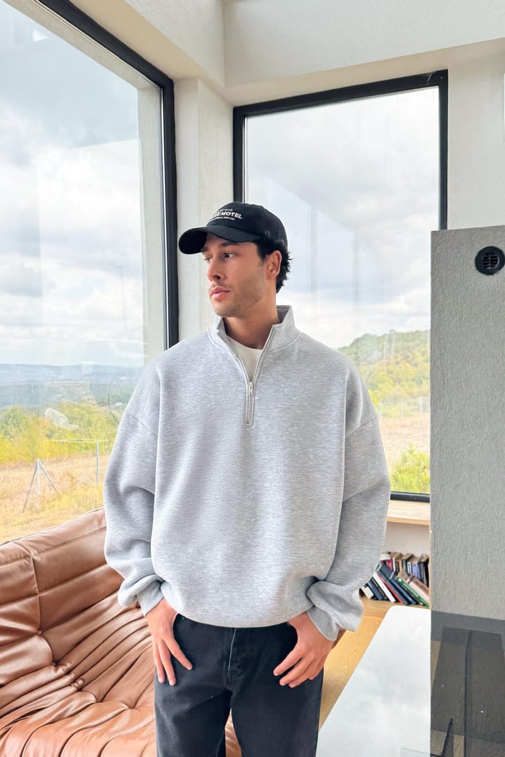 Half Zip Sweatshirt