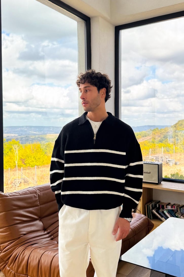 Half Zip Triko Kazak