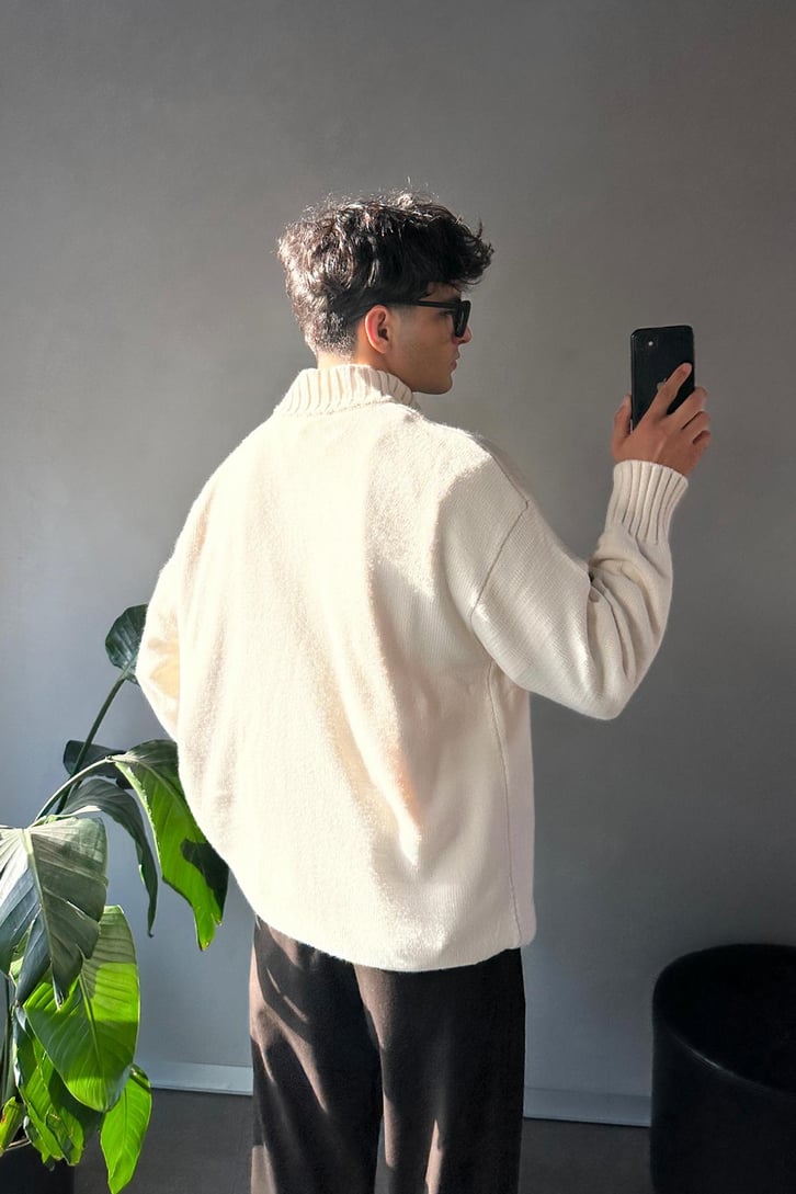 Half Zip Yarım Balıkçı Basic Kazak