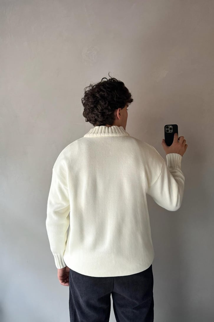 Half Zip Yarım Balıkçı Basic Kazak