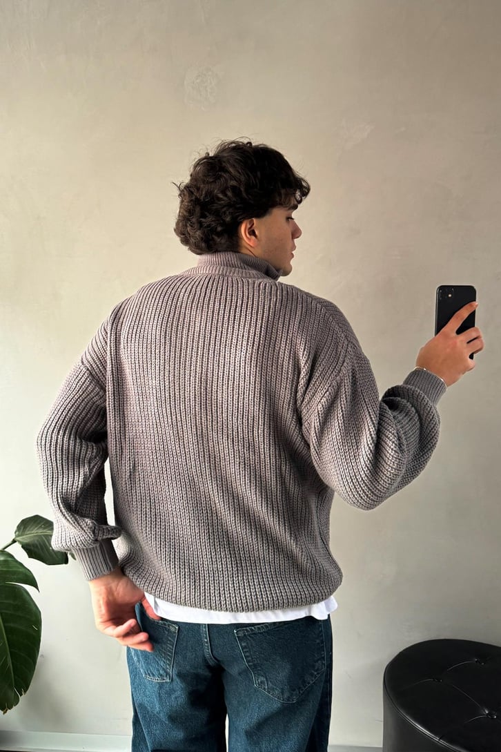 Half Zip Yarım Balıkçı Triko Kazak