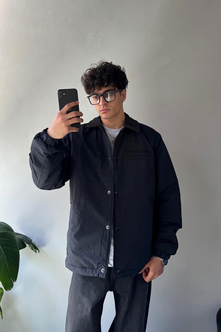 Hardstone Nakışlı Oversize Ceket