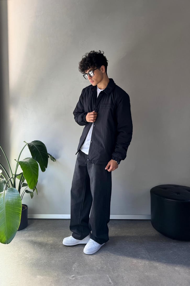 Hardstone Nakışlı Oversize Ceket