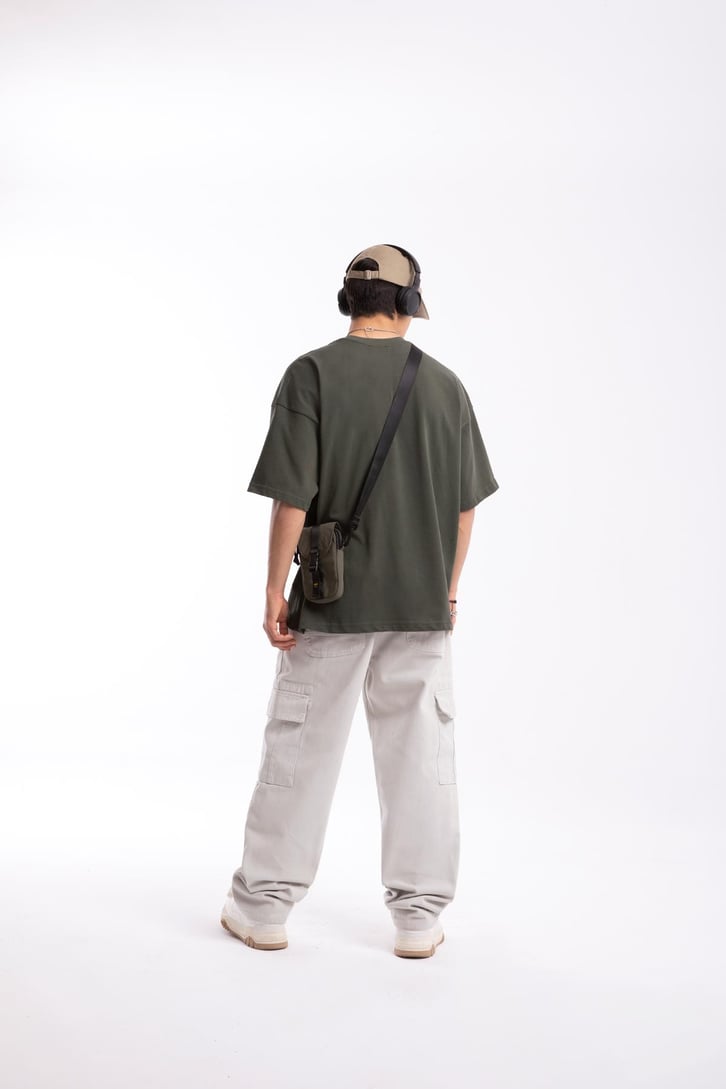 Hardware Baskılı Oversize Tshirt