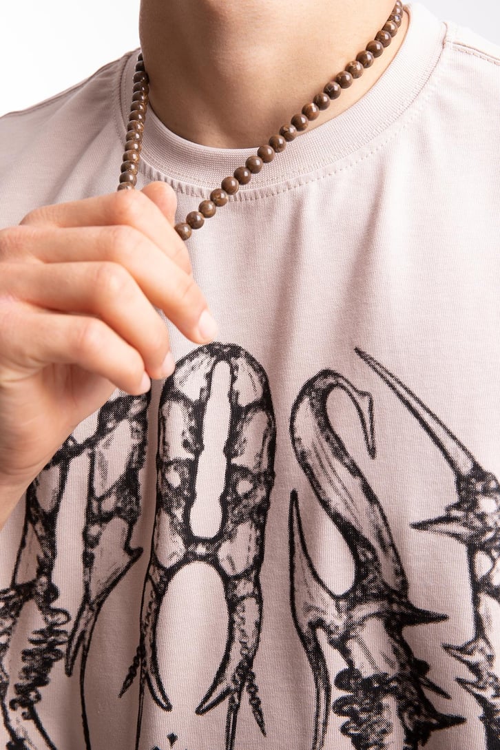 Hardware Baskılı Oversize Tshirt