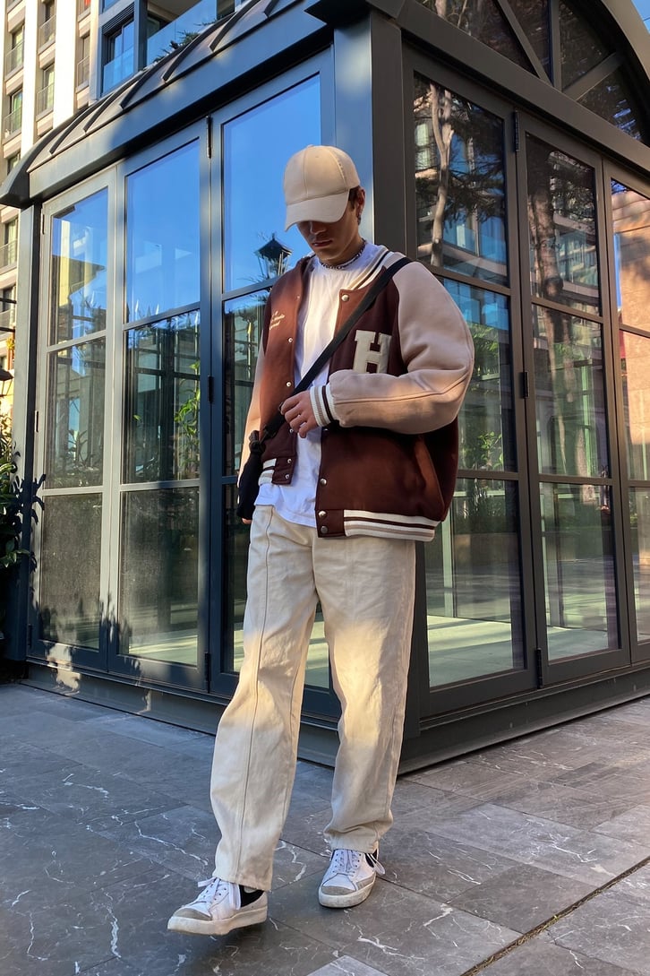 Harlem Color Block Oversize Premium Collage Jacket