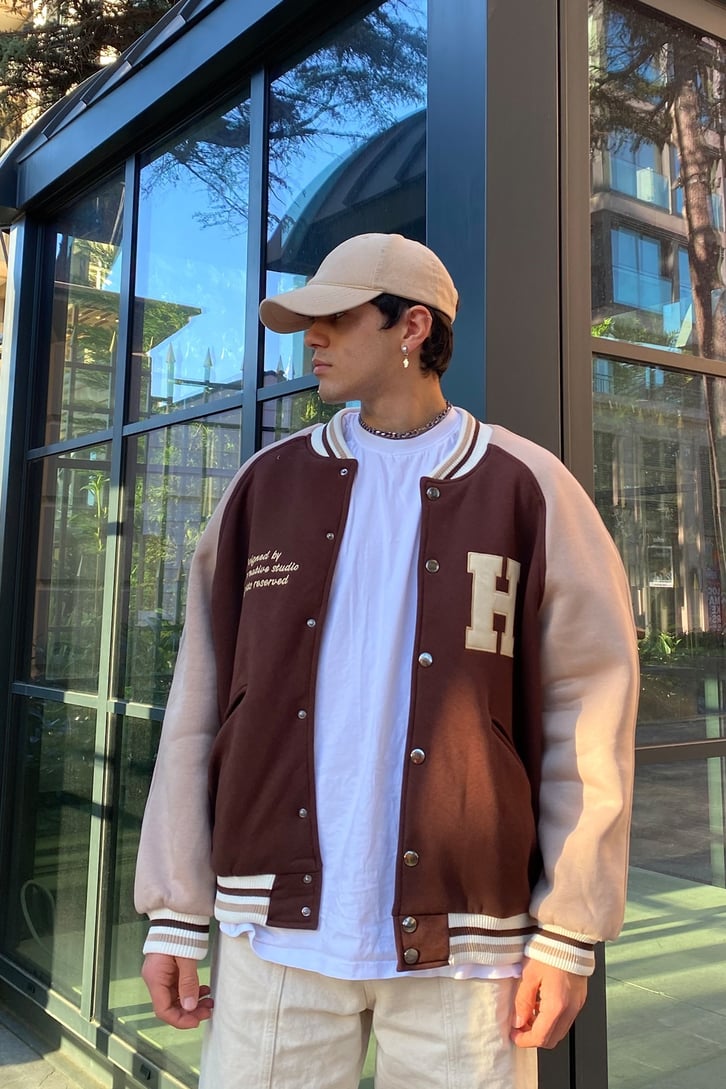 Harlem Color Block Oversize Premium Collage Jacket