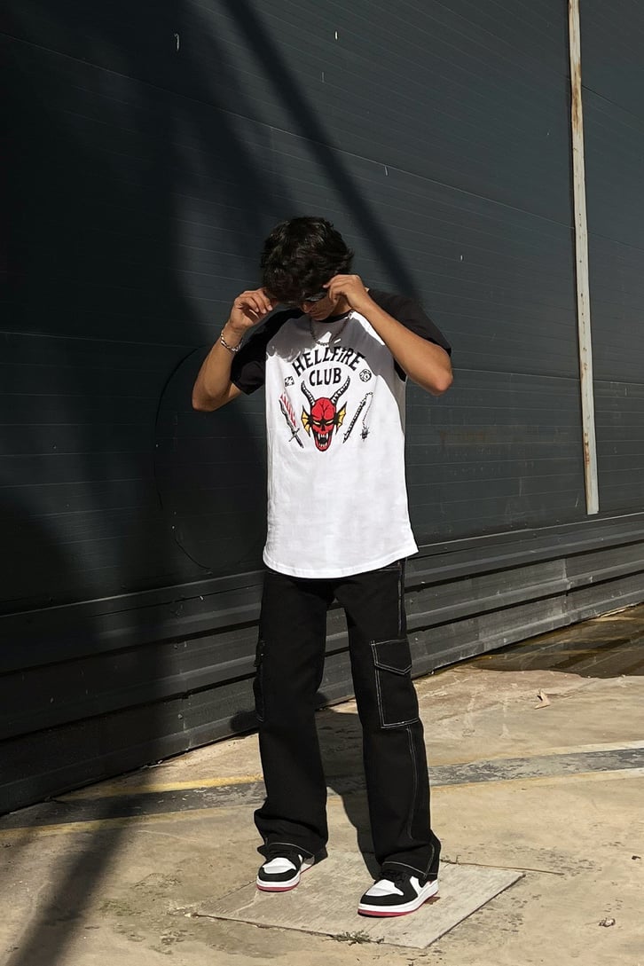 Hellfıre Club Baskılı Regular Tshirt