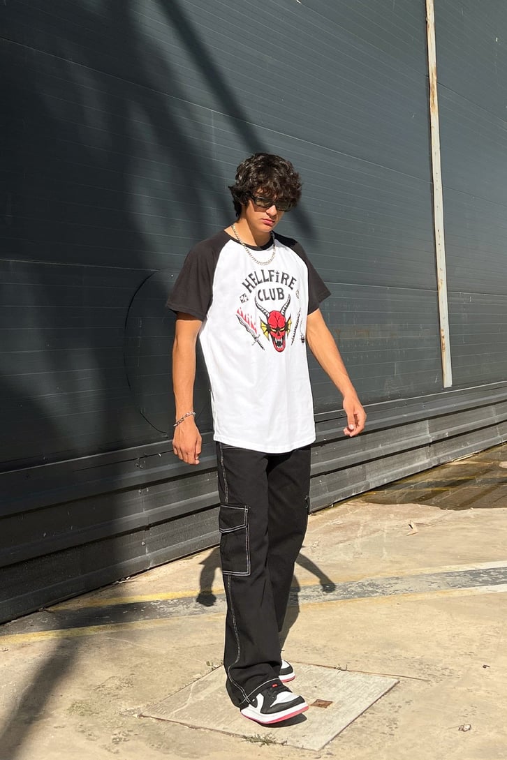 Hellfıre Club Baskılı Regular Tshirt
