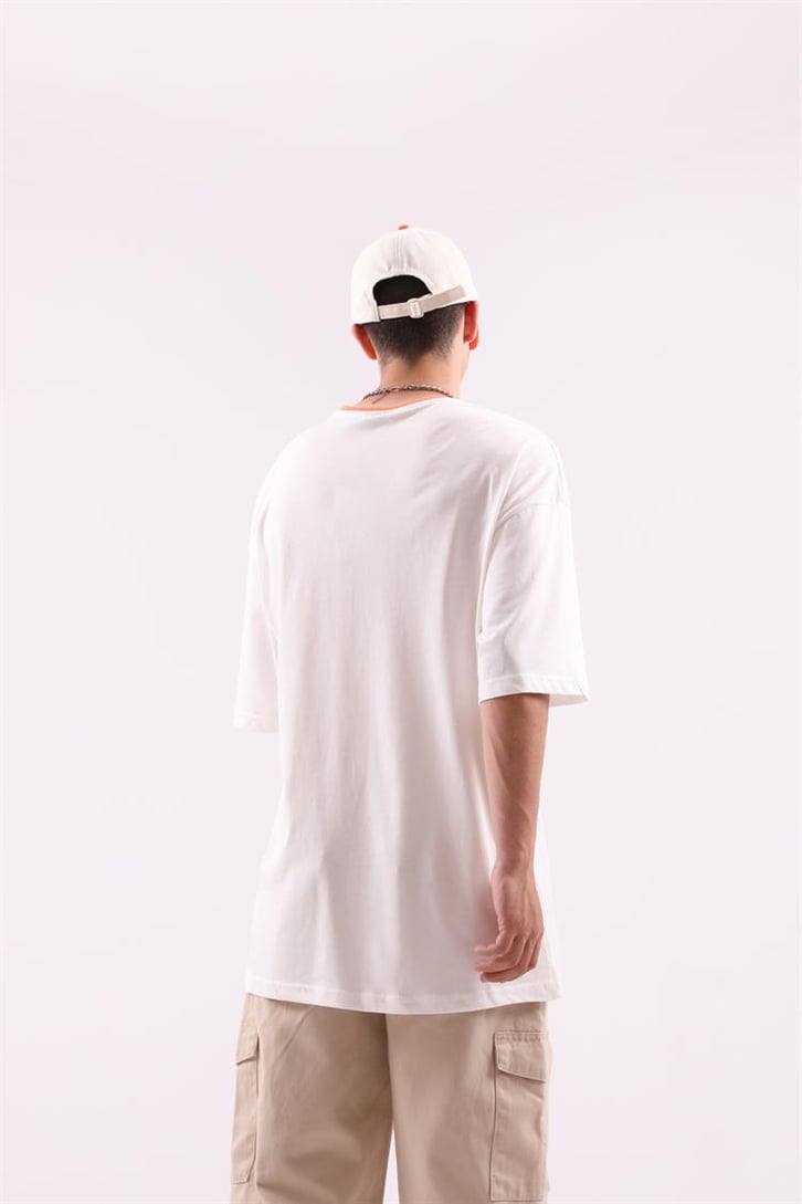 Here For Love Baskılı Oversize Tshirt