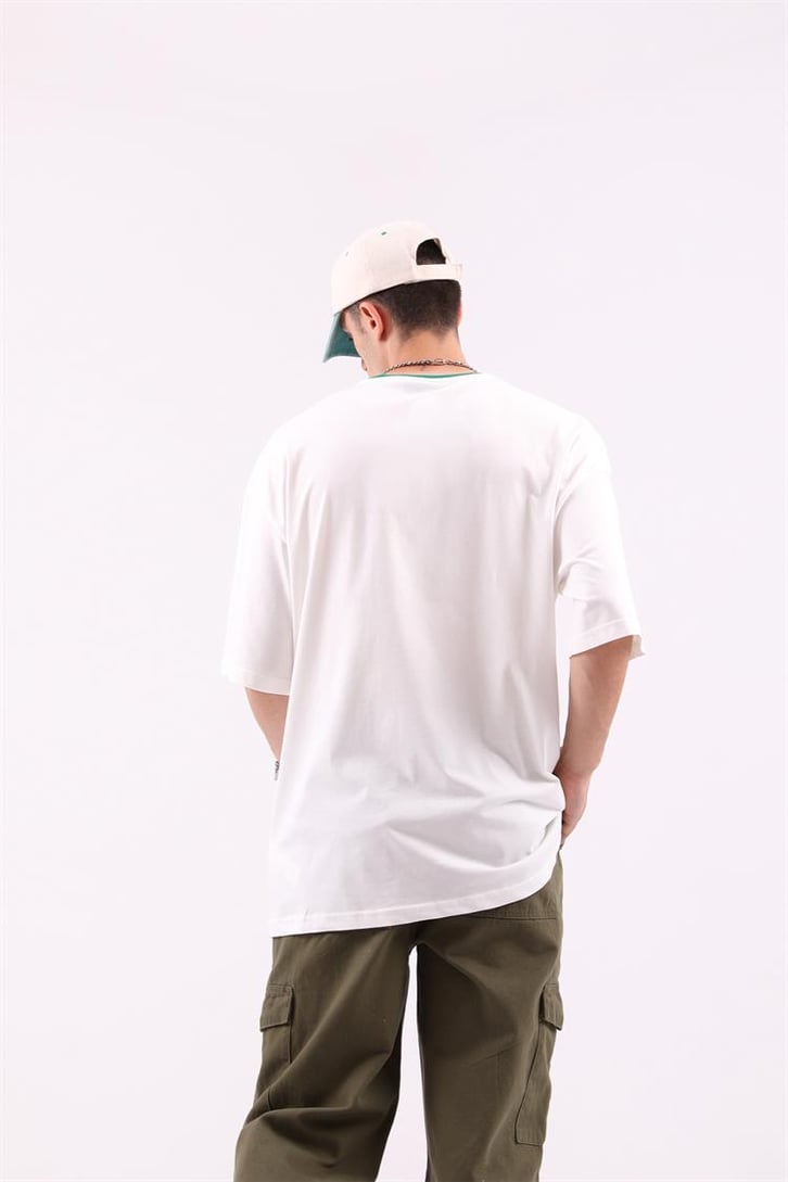 Here For Love Baskılı Oversize Tshirt