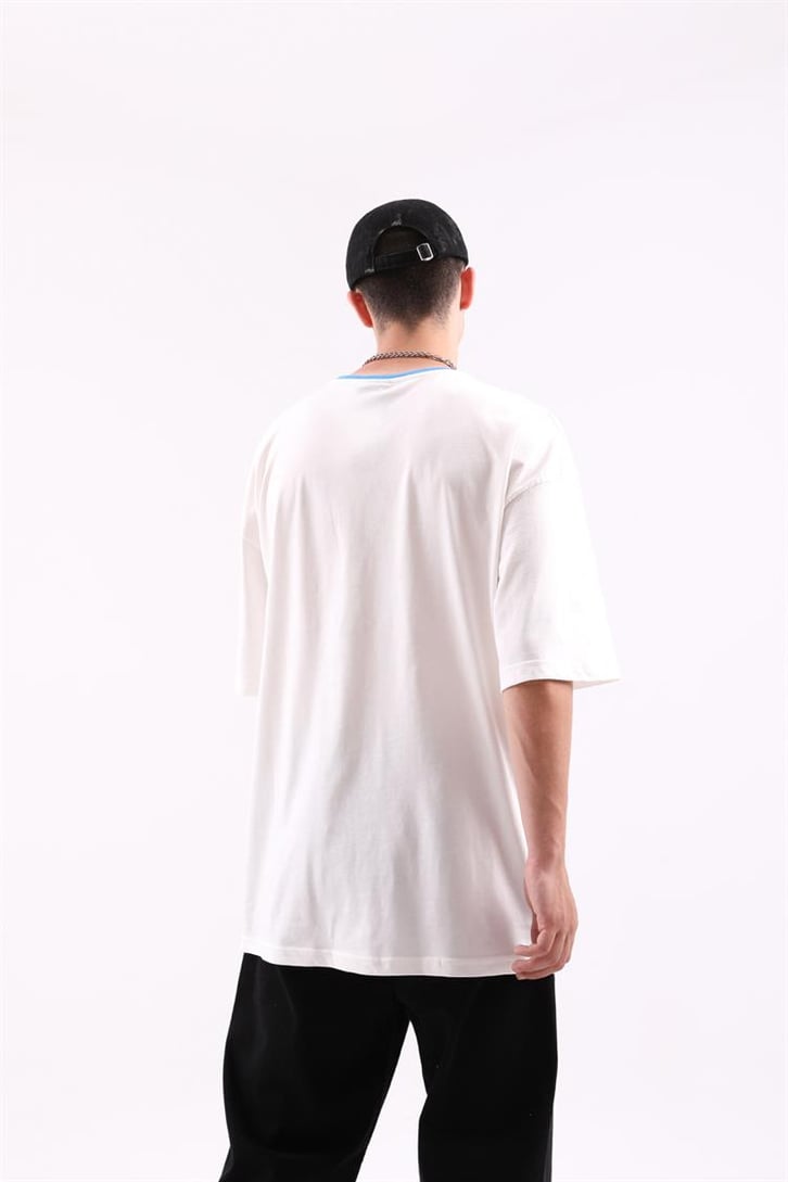 Here For Love Baskılı Oversize Tshirt