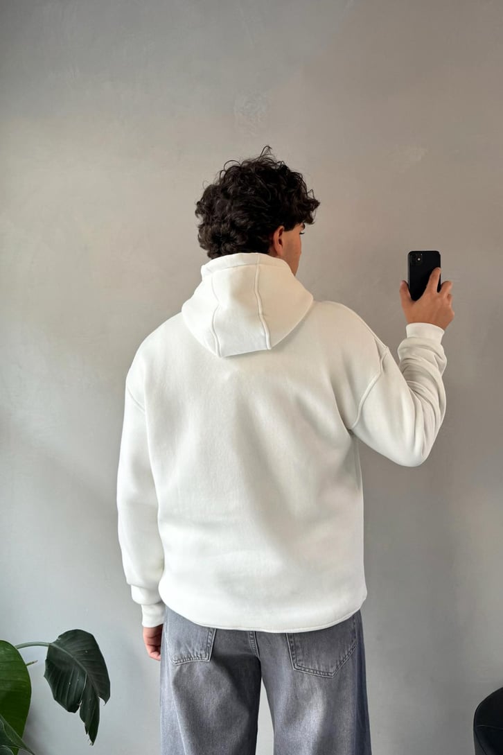 Hi Puff Nakışlı Oversize Hoodie